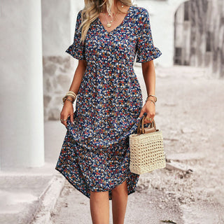 EMERY - Vestido midi floral